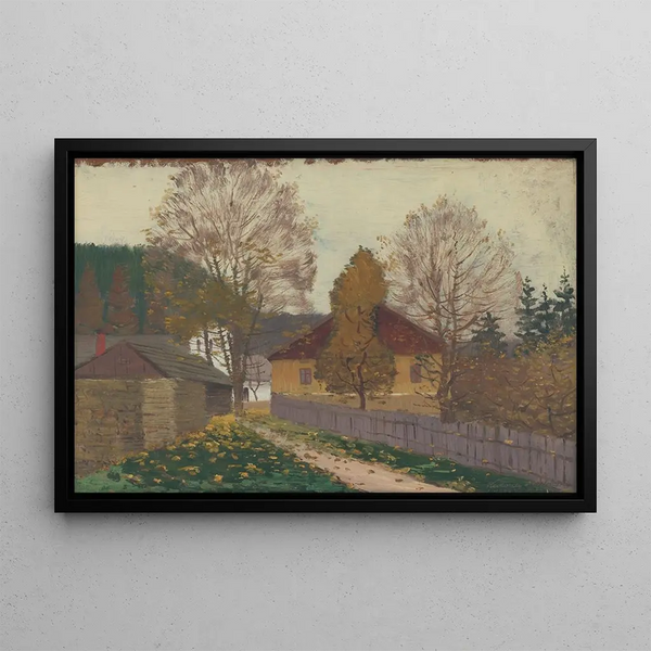 The Village - Ferdinand Katona — framed artwork on a wall