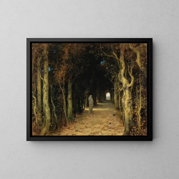 Lady Absinthe - Ferdinand Keller — framed artwork on a wall