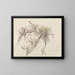 Parasite plants on tree trunks - Ferdinand Keller — framed artwork on a wall