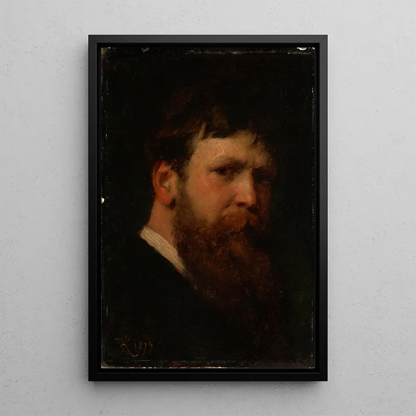 Self-portrait Painting - Ferdinand Keller — framed artwork on a wall