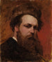 Self-portrait with fur hat - Ferdinand Keller — artwork view