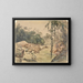 Two Fishermen at Parahybafluss - Ferdinand Keller — framed artwork on a wall