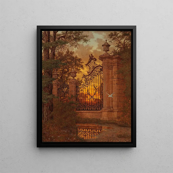 the castle - Ferdinand Knab — framed artwork on a wall
