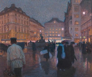 The New Market in the Evening - Ferdinand Kruis — artwork view