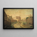 La Bièvre street Croulebarbe - Ferdinand Laudigeois — framed artwork on a wall