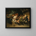 A Dice Game - Ferdinand Leeke — framed artwork on a wall