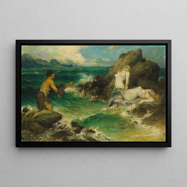 Sirènes - Ferdinand Leeke — framed artwork on a wall