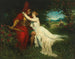 Tannhäuser and Venus Painting in the Venusberg scene from Richard Wagner's opera - Ferdinand Leeke — artwork view