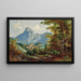 View of Traunstein and Traunkirchen - Ferdinand Lepié — framed artwork on a wall