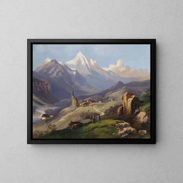 Sacred Blood Painting - Ferdinand Lepié — framed artwork on a wall