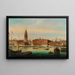 Venice painting, view of the Doge's Palace and St. Mark's Square - Ferdinand Lepié — framed artwork on a wall