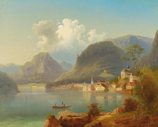 View of Hallstatt - Ferdinand Lepié — artwork view