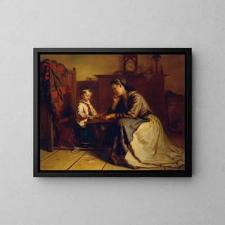Card game - Ferdinand Mallitsch — framed artwork on a wall