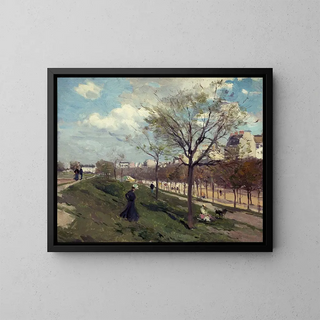 Les Fortifications du boulevard Gouvion-Saint-Cyr - Ferdinand Marks — framed artwork on a wall