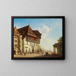 View of the Council building in Constance - Ferdinand Petzl — framed artwork on a wall