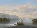 Steamship on the Upper Mississippi - Ferdinand Richardt — artwork view