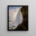 Under the Niagara Falls - Ferdinand Richardt — framed artwork on a wall