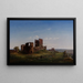 View of the Ruined Castle of Hammershus - Ferdinand Richardt — framed artwork on a wall