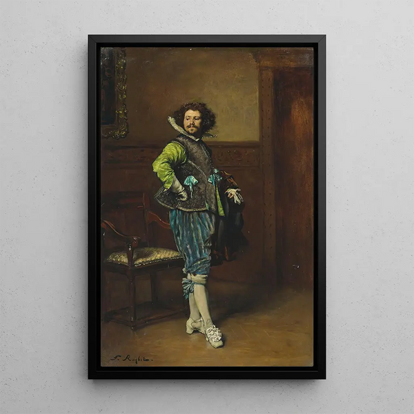 The Gentleman - Ferdinand Roybet — framed artwork on a wall