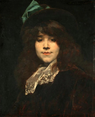 Portrait of Juana Romani - Ferdinand Roybet — artwork view