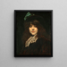 Portrait of Juana Romani - Ferdinand Roybet — framed artwork on a wall