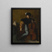 The Cellist - Ferdinand Roybet — framed artwork on a wall