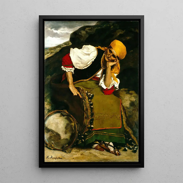 La Gitane - Ferdinand Roybet — framed artwork on a wall