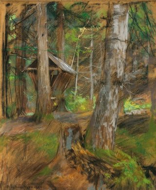 Forest and feeding table painting - Ferdinand Schmutzer — artwork view