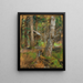 Forest and feeding table painting - Ferdinand Schmutzer — framed artwork on a wall