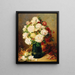 Roses in a Vase - Ferdinand Wagner Jr. — framed artwork on a wall