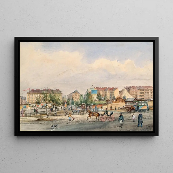 The Währing Line in Vienna - Ferdinand Weckbrodt — framed artwork on a wall