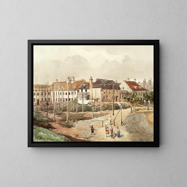 Place de construction vorstédtique - Ferdinand Weckbrodt — framed artwork on a wall