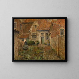 Béguinage - Ferdinand Willaert — framed artwork on a wall