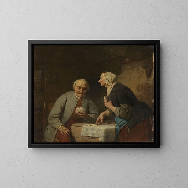 Trump Painting - Ferdinand de Braekeleer — framed artwork on a wall