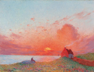 Sunset near Croisic - Ferdinand du Puigaudeau — artwork view
