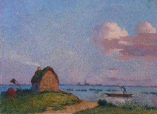 Sunset in Brittany - Ferdinand du Puigaudeau — artwork view
