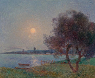 The river under moonlight - Ferdinand du Puigaudeau — artwork view