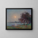 The river under moonlight - Ferdinand du Puigaudeau — framed artwork on a wall