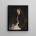 Portrait of Christine Freifrau von Schönberg - Ferdinand von Rayski — framed artwork on a wall