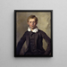 Portrait of Count Haubold von Einsiedel - Ferdinand von Rayski — framed artwork on a wall