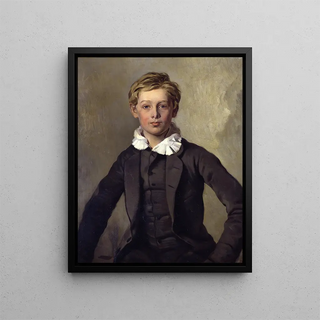 Portrait of Count Haubold von Einsiedel - Ferdinand von Rayski — framed artwork on a wall