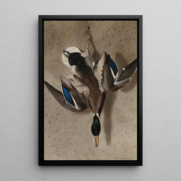 Pinned Duck - Ferdinand von Wright — framed artwork on a wall