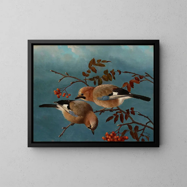 Geais - Ferdinand von Wright — framed artwork on a wall