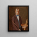 Self-portrait - Ferdinand von Wright — framed artwork on a wall