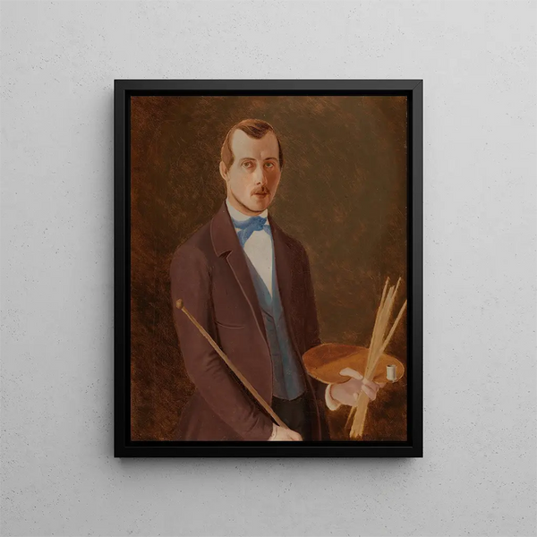 Self-portrait - Ferdinand von Wright — framed artwork on a wall
