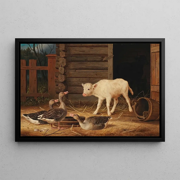 The Surprise - Ferdinand von Wright — framed artwork on a wall