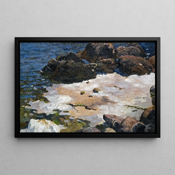Crimea, seaside - Ferdynand Ruszczyc — framed artwork on a wall