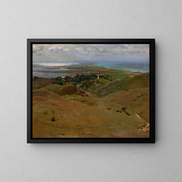 Landscape of Bornholm - Ferdynand Ruszczyc — framed artwork on a wall