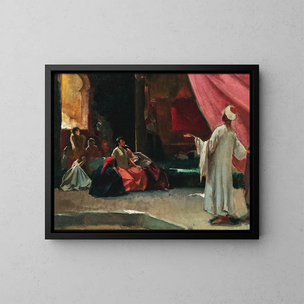 The Reading - Ferenc Eisenhut — framed artwork on a wall