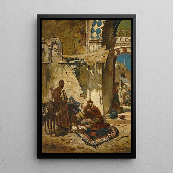 The Healer of Beirut - Ferenc Eisenhut — framed artwork on a wall